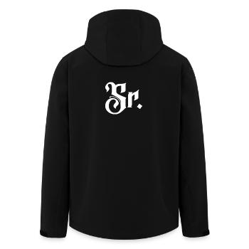 Sr. Engagement Gift Groom To Be Wedding Party - Men’s Recycled Softshell Jacket by Stanley/Stella - black - Back - AI Model Male 185 light (185cm)