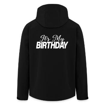 It's My Birthday Cool Birthday Party Geschenk & Outfit - Recycelte Männer Softshell-Jacke von Stanley/Stella - Schwarz - Hinten - AI Model Male 185 light (185cm)