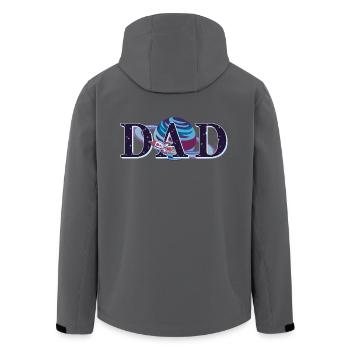 Dad Spaceship Planet Father's Day Matching For Men - Men’s Recycled Softshell Jacket by Stanley/Stella - black - Back - AI Model Male 185 light (185cm)