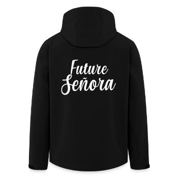Future Señora Engagement Bridal Shower Wedding - Men’s Recycled Softshell Jacket by Stanley/Stella - black - Back - AI Model Male 185 light (185cm)