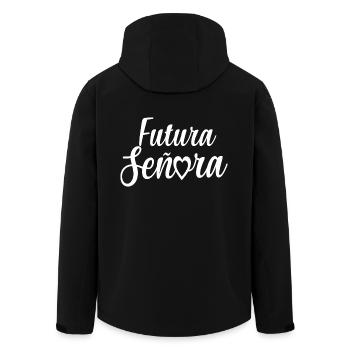 Futura Señora Engagement Bridal Shower Wedding - Men’s Recycled Softshell Jacket by Stanley/Stella - black - Back - AI Model Male 185 light (185cm)