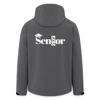 Senior 2023 - Proud Graduated Cool Graduation Gift - Men’s Recycled Softshell Jacket by Stanley/Stella - black - Back - AI Model Male 185 light (185cm)