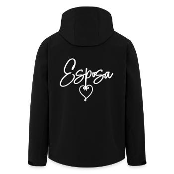 Esposa Cute Wife To Be Bride Couple Wedding Gift - Men’s Recycled Softshell Jacket by Stanley/Stella - black - Back - AI Model Male 185 light (185cm)