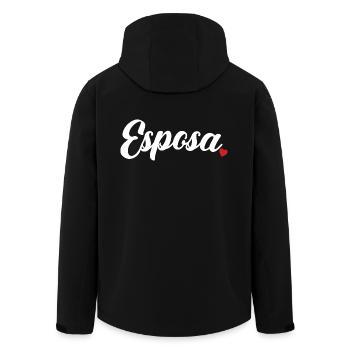 Esposa Cute Wife To Be Bride Couple Wedding Gift - Men’s Recycled Softshell Jacket by Stanley/Stella - black - Back - AI Model Male 185 light (185cm)