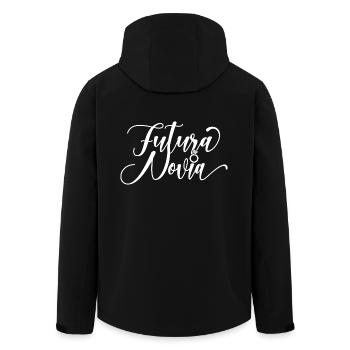 Futura Novia Girlfriend Engagement Wedding Gift - Men’s Recycled Softshell Jacket by Stanley/Stella - black - Back - AI Model Male 185 light (185cm)