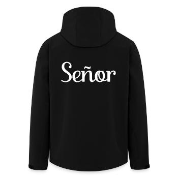 Señor Engagement Groom To Be Wedding Party - Men’s Recycled Softshell Jacket by Stanley/Stella - black - Back - AI Model Male 185 light (185cm)