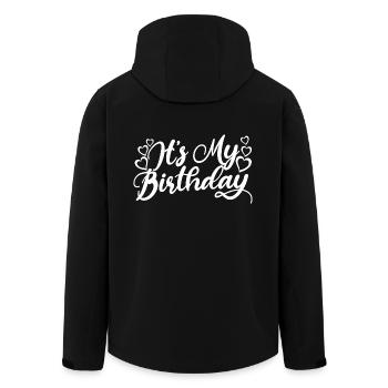 Es ist mein Geburtstag süßes Geburtstagsparty-Geschenk & Outfit - Recycelte Männer Softshell-Jacke von Stanley/Stella - Schwarz - Hinten - AI Model Male 185 light (185cm)