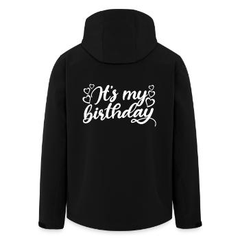 Es ist mein Geburtstag süßes Geburtstagsparty-Geschenk & Outfit - Recycelte Männer Softshell-Jacke von Stanley/Stella - Schwarz - Hinten - AI Model Male 185 light (185cm)