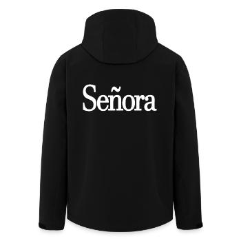 Señora Engagement Bride To Be Wedding Party - Men’s Recycled Softshell Jacket by Stanley/Stella - black - Back - AI Model Male 185 light (185cm)