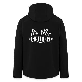 It's My Birthday Cool Birthday Party Geschenk & Outfit - Recycelte Männer Softshell-Jacke von Stanley/Stella - Schwarz - Hinten - AI Model Male 185 light (185cm)
