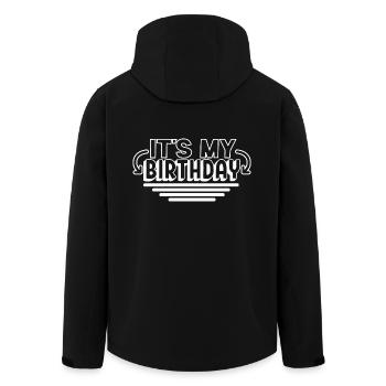 It's My Birthday Cool Birthday Party Geschenk & Outfit - Recycelte Männer Softshell-Jacke von Stanley/Stella - Schwarz - Hinten - AI Model Male 185 light (185cm)