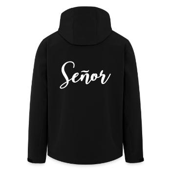 Señor Engagement Groom To Be Wedding Party - Men’s Recycled Softshell Jacket by Stanley/Stella - black - Back - AI Model Male 185 light (185cm)