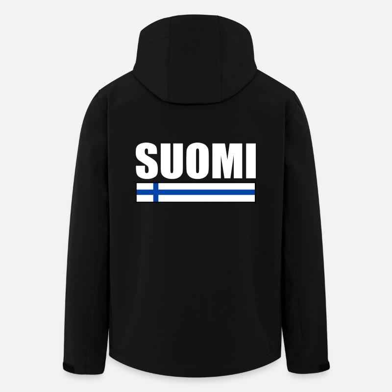 Suomi - Men’s Recycled Softshell Jacket by Stanley/Stella - black