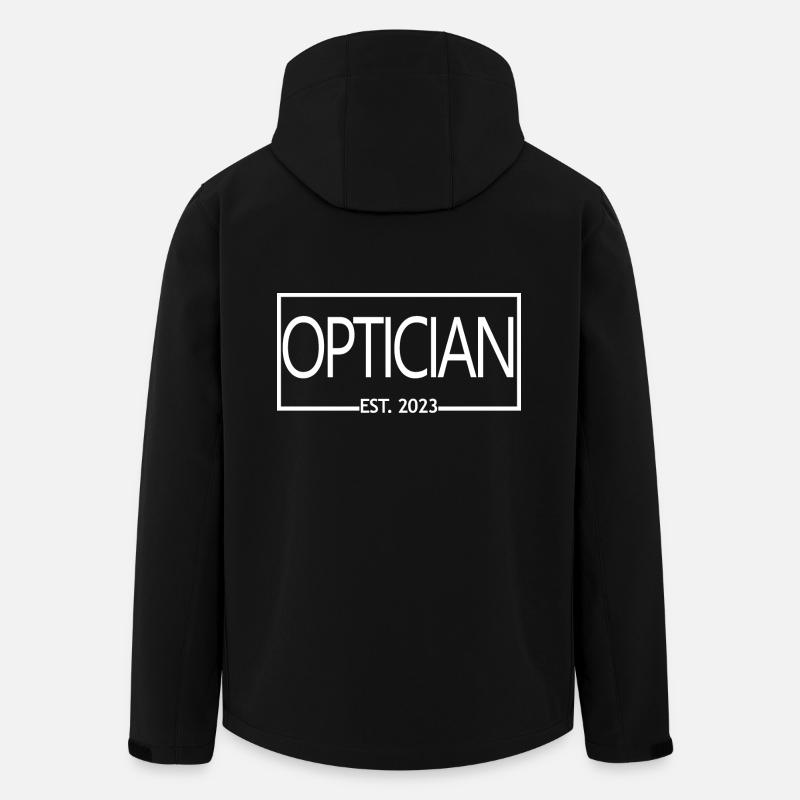 Optiker Est. 2023 Diplom-Optiker-Studentengeschenk - Recycelte Männer Softshell-Jacke von Stanley/Stella - Schwarz