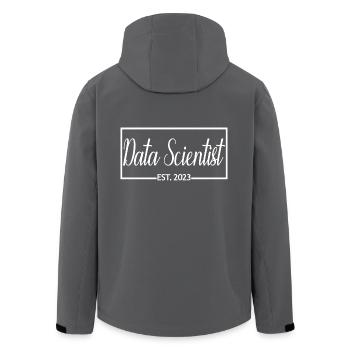 Data Scientist Est. 2023 Abschluss Data Scientist - Recycelte Männer Softshell-Jacke von Stanley/Stella - Schwarz - Hinten - AI Model Male 185 light (185cm)
