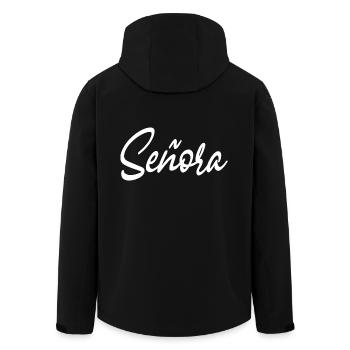 Señora Engagement Bride To Be Wedding Party - Men’s Recycled Softshell Jacket by Stanley/Stella - black - Back - AI Model Male 185 light (185cm)