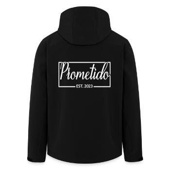 Prometido Est. 2023 Verlobter Verlobter Verlobter Bräutigam zu werden - Recycelte Männer Softshell-Jacke von Stanley/Stella - Schwarz - Hinten - AI Model Male 185 light (185cm)
