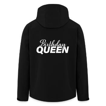 Anniversaire Reine Femmes Fête d’Anniversaire Cadeau - Veste softshell homme en polyester recyclé Stanley/Stella - noir - Dos - AI Model Male 185 light (185cm)