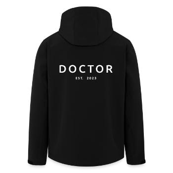 Doctor Est. 2023 Cadeau d’étudiant diplômé en médecine - Veste softshell homme en polyester recyclé Stanley/Stella - noir - Dos - AI Model Male 185 light (185cm)