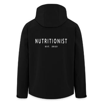 Nutritionist Est. 2023 Graduated Nutritionist Gift - Men’s Recycled Softshell Jacket by Stanley/Stella - black - Back - AI Model Male 185 light (185cm)