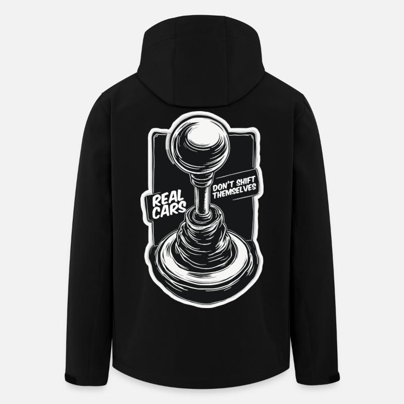 Manuelle Autos - Recycelte Männer Softshell-Jacke von Stanley/Stella - Schwarz