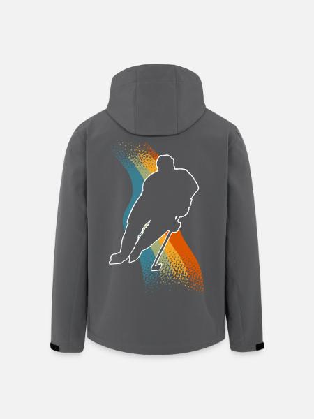 Eishockey - Men’s Recycled Softshell Jacket by Stanley/Stella - black