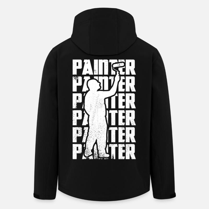 Malermeister - Recycelte Männer Softshell-Jacke von Stanley/Stella - Schwarz