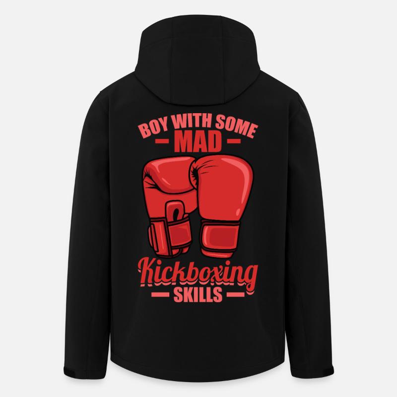 Kickboxer Junge - Recycelte Männer Softshell-Jacke von Stanley/Stella - Schwarz