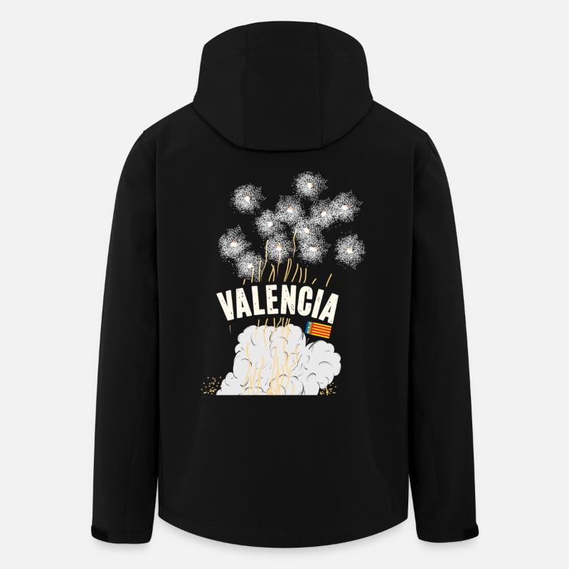Fallas de Valencia Pyro - Veste softshell homme en polyester recyclé Stanley/Stella - noir
