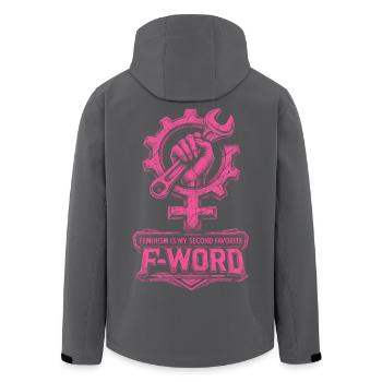 Féminisme Féministe Féministe - Veste softshell homme en polyester recyclé Stanley/Stella - noir - Dos - AI Model Male 185 light (185cm)