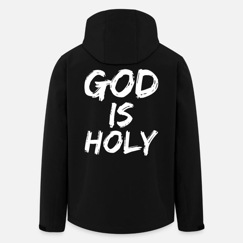 god is holy - Men’s Recycled Softshell Jacket by Stanley/Stella - black