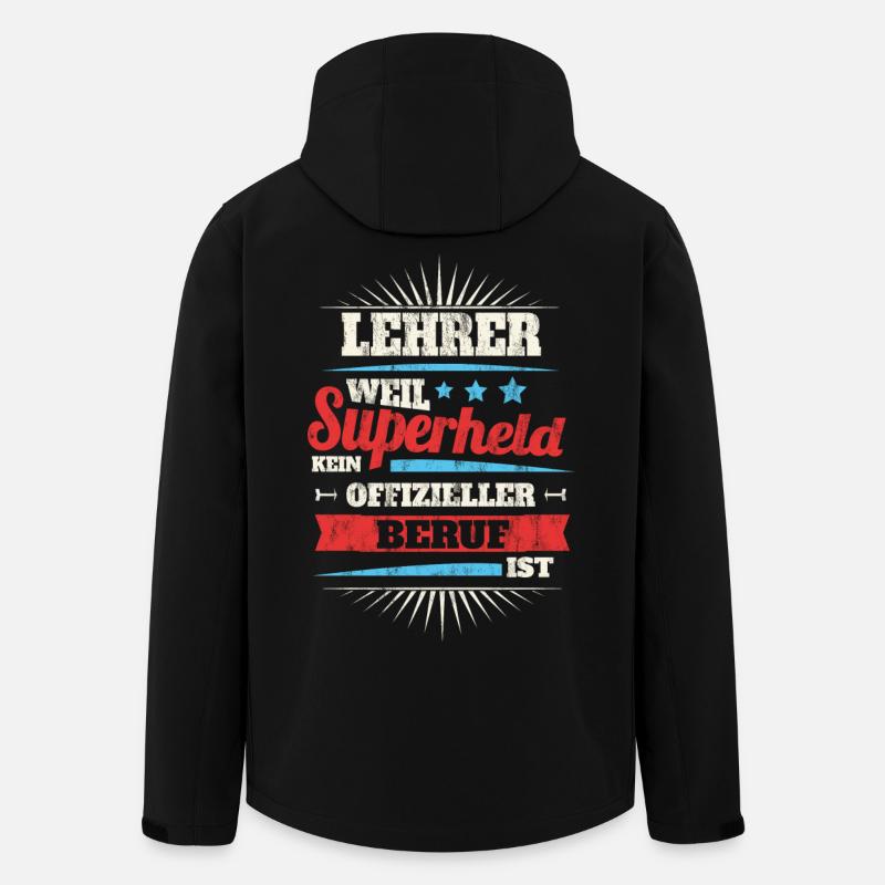 lehrer - Recycelte Männer Softshell-Jacke von Stanley/Stella - Schwarz