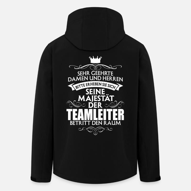 TEAMLEITER - Majestät - Recycelte Männer Softshell-Jacke von Stanley/Stella - Schwarz