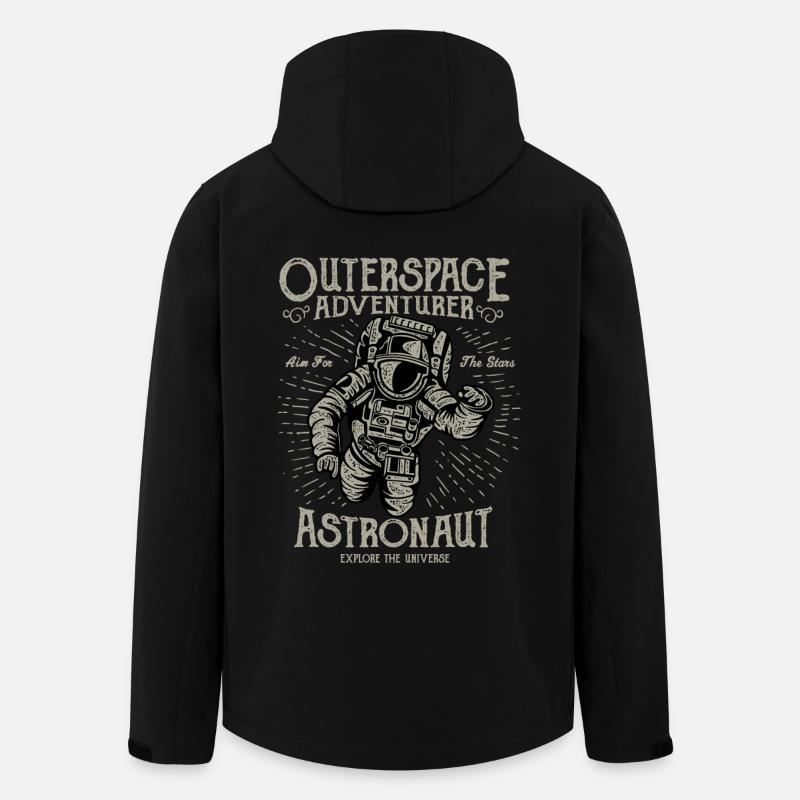 Astronaut, Weltall Abenteuer, Outerspace Adventure - Recycelte Männer Softshell-Jacke von Stanley/Stella - Schwarz