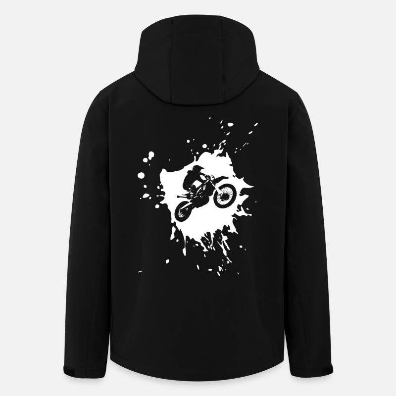 Motocross - Veste softshell homme en polyester recyclé Stanley/Stella - noir