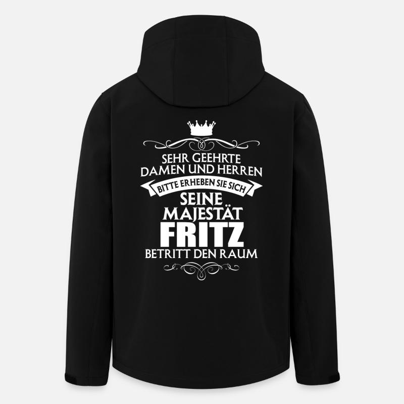 FRITZ - Majestät - Recycelte Männer Softshell-Jacke von Stanley/Stella - Schwarz