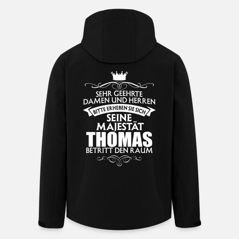 THOMAS - Majestät - Recycelte Männer Softshell-Jacke von Stanley/Stella - Schwarz