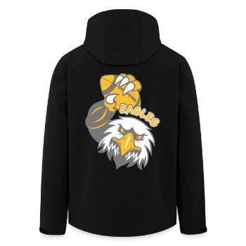 Eagles Rugby - Veste softshell homme en polyester recyclé Stanley/Stella - noir - Dos - AI Model Male 185 light (185cm)