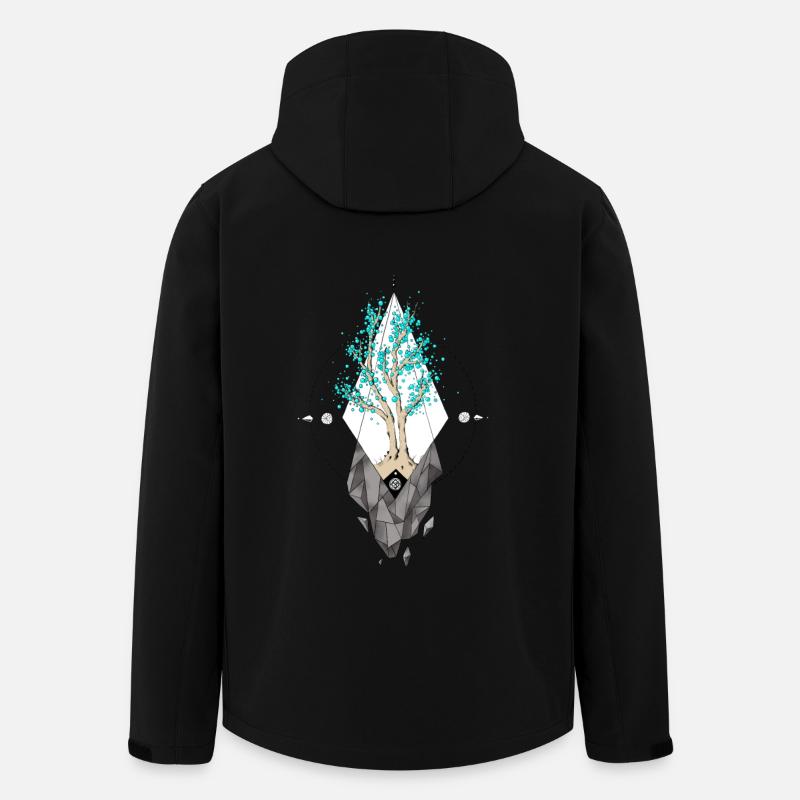 Bubbletree - Recycelte Männer Softshell-Jacke von Stanley/Stella - Schwarz