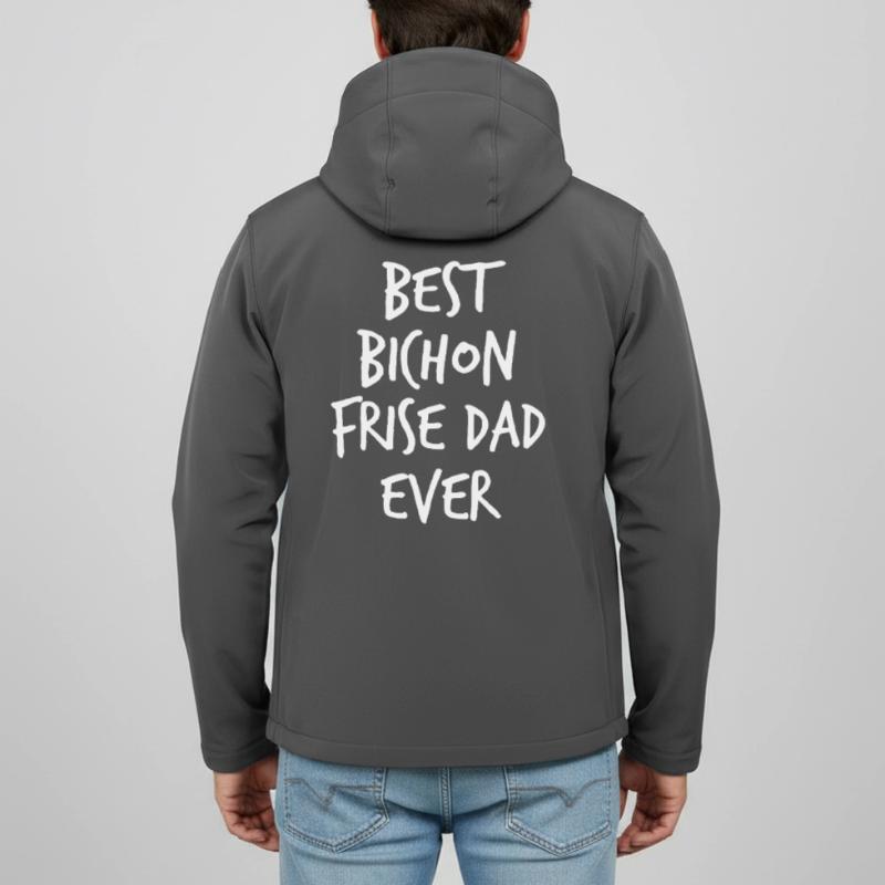 Best Bichon Frise Dad Ever Men’s Recycled Softshell Jacket by Stanley/Stella
