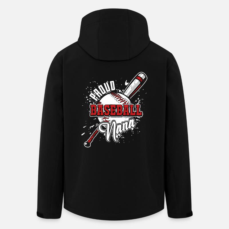 Proud Baseball Nana - Men’s Recycled Softshell Jacket by Stanley/Stella - black