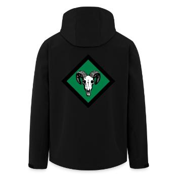 Gotland - Recycelte Männer Softshell-Jacke von Stanley/Stella - Schwarz - Hinten - AI Model Male 185 light (185cm)