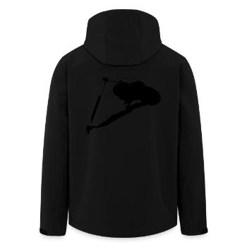 Drachenboot Kanu Sportler 1c - Recycelte Männer Softshell-Jacke von Stanley/Stella - Schwarz - Hinten - AI Model Male 185 light (185cm)