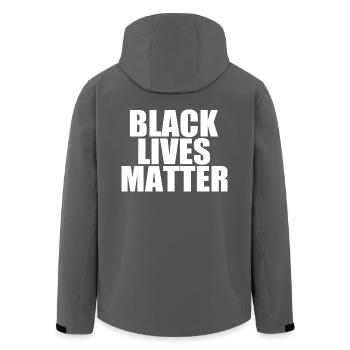 Black lives matter - Recycelte Männer Softshell-Jacke von Stanley/Stella - Schwarz - Hinten - AI Model Male 185 light (185cm)