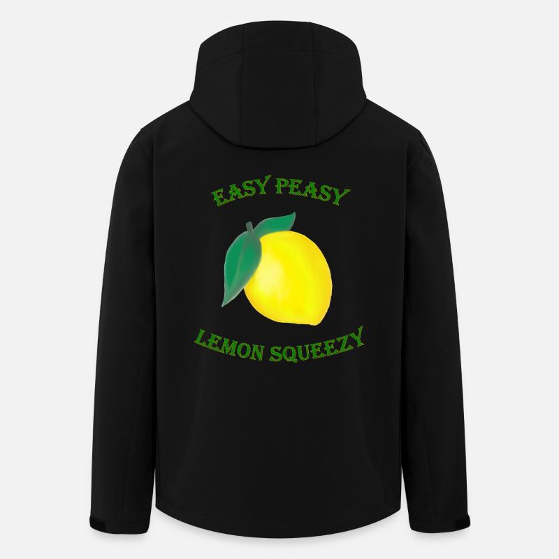 Easy Peasy Lemon Squeezy - Men’s Recycled Softshell Jacket by Stanley/Stella - black