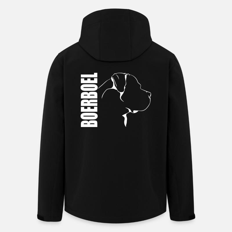 BOERBOEL Profil Chiens Chien - Veste softshell homme en polyester recyclé Stanley/Stella - noir