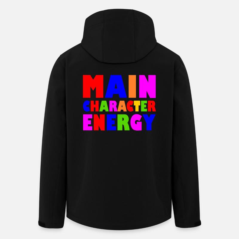 Main character energy - Men’s Recycled Softshell Jacket by Stanley/Stella - black