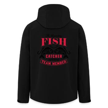 Pêche Pêche Pêche Équipe de pêche - Veste softshell homme en polyester recyclé Stanley/Stella - noir - Dos - AI Model Male 185 light (185cm)