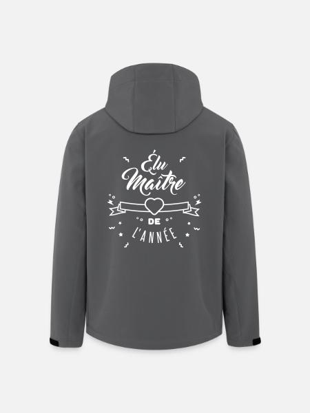 élu maitre de l'année - Veste softshell homme en polyester recyclé Stanley/Stella - noir