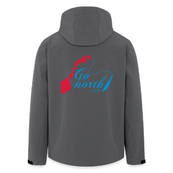 Allez au nord! - Veste softshell homme en polyester recyclé Stanley/Stella - noir - Dos - AI Model Male 185 light (185cm)